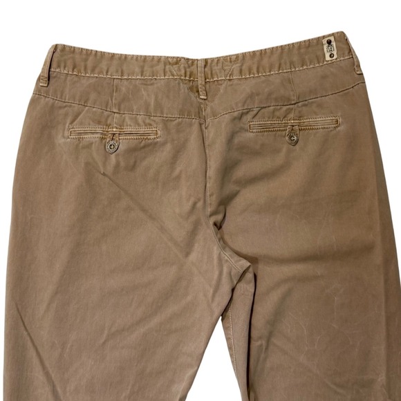 Vintage 90's Levi's Men's Khaki Chinos Straight Leg Casual Pants - 10M or‎ 34x30 - Picture 4 of 10